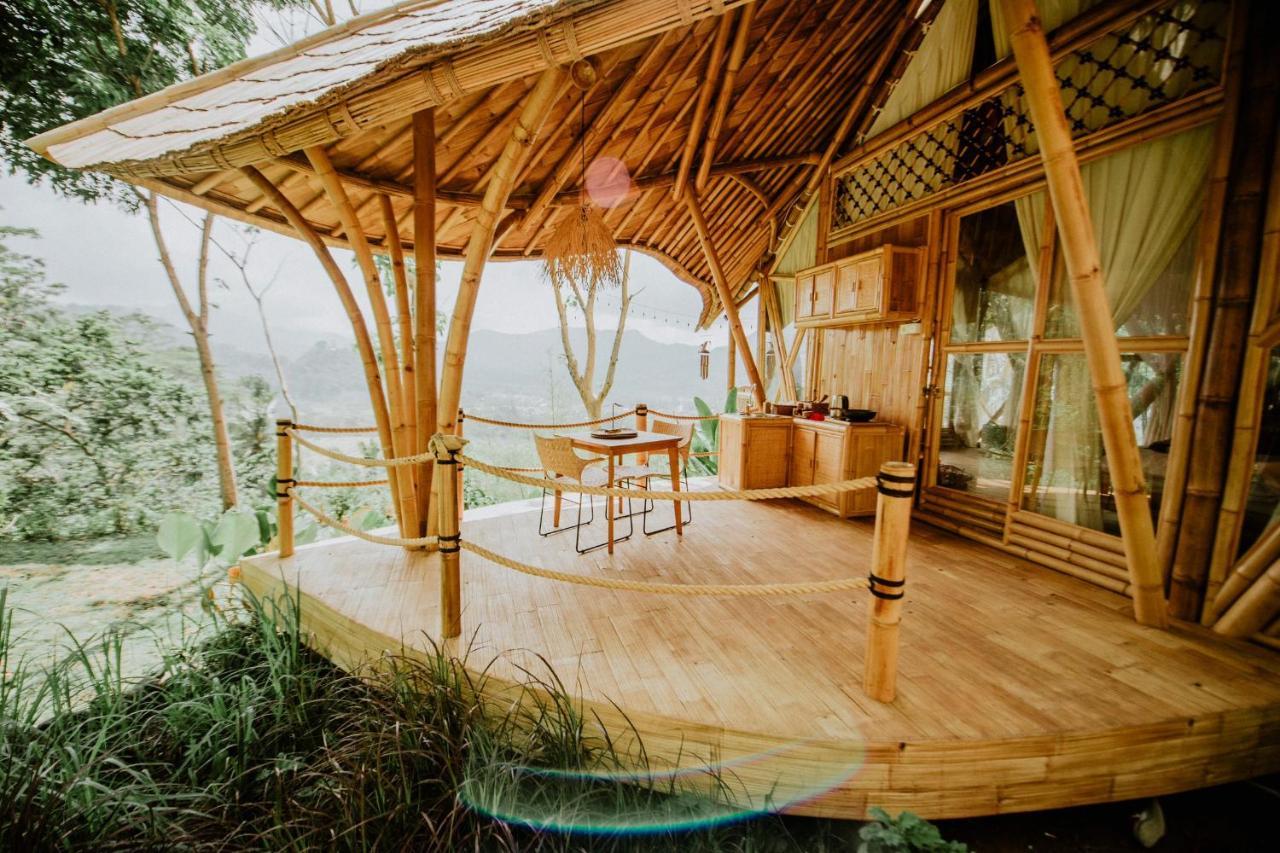 הוילה Karangasem Bird Hills Bamboo House מראה חיצוני תמונה