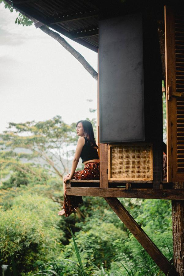 הוילה Karangasem Bird Hills Bamboo House מראה חיצוני תמונה