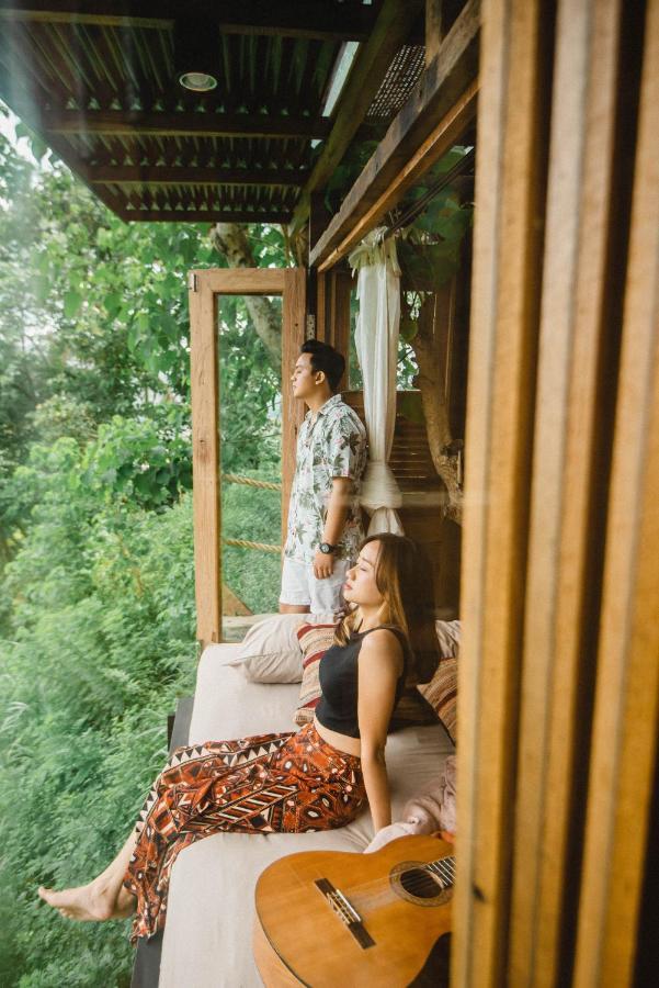 הוילה Karangasem Bird Hills Bamboo House מראה חיצוני תמונה