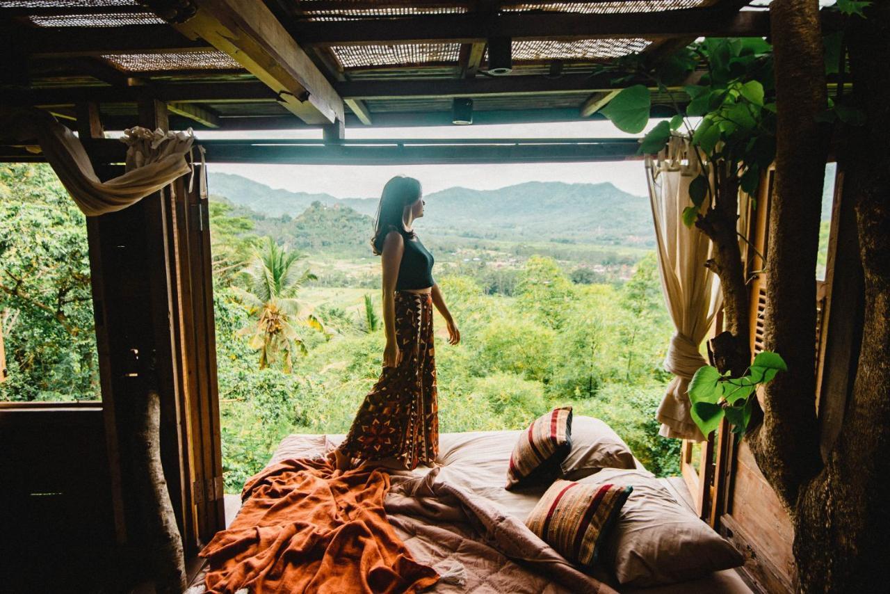 הוילה Karangasem Bird Hills Bamboo House מראה חיצוני תמונה