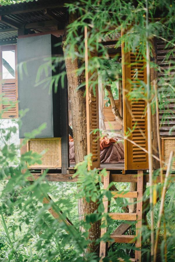 הוילה Karangasem Bird Hills Bamboo House מראה חיצוני תמונה