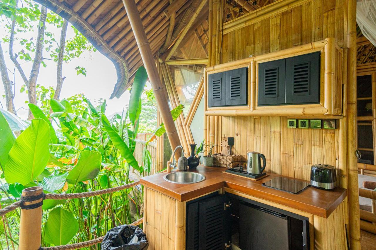 הוילה Karangasem Bird Hills Bamboo House מראה חיצוני תמונה