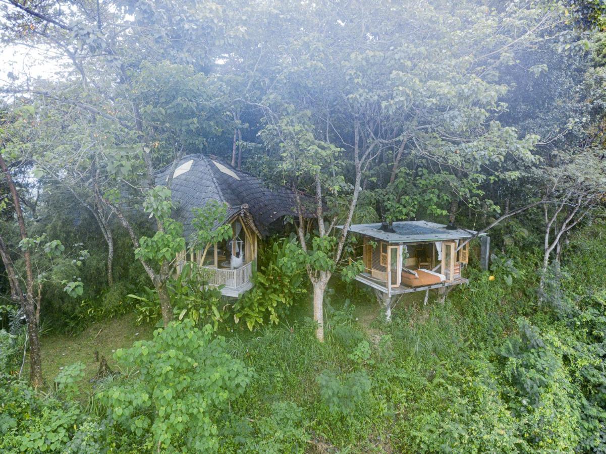 הוילה Karangasem Bird Hills Bamboo House מראה חיצוני תמונה